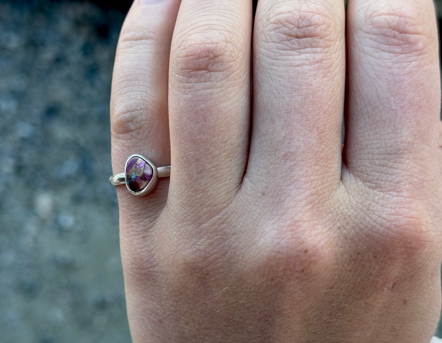 SIZE 6 PINK DAHLIA RING
