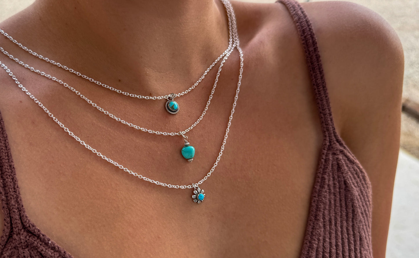 KINGMAN TURQUOISE DROP NECKLACE