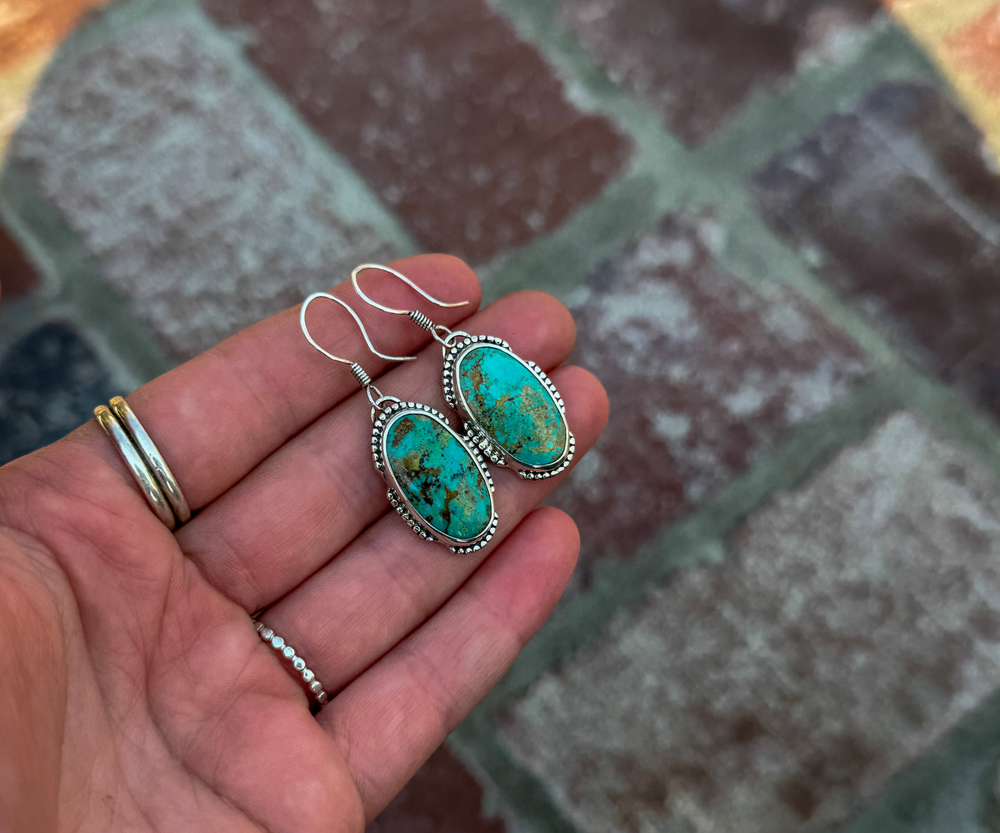 STATEMENT TURQUOISE EARRINGS