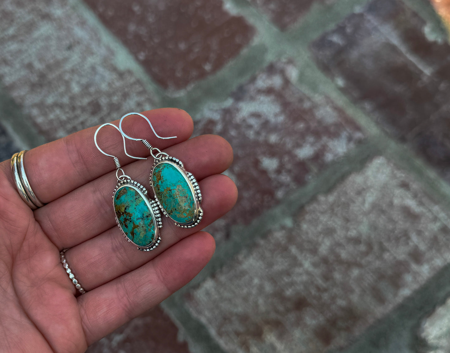 STATEMENT TURQUOISE EARRINGS