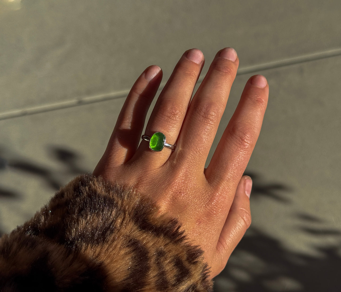 SIZE 6.5 SEAGLASS RING