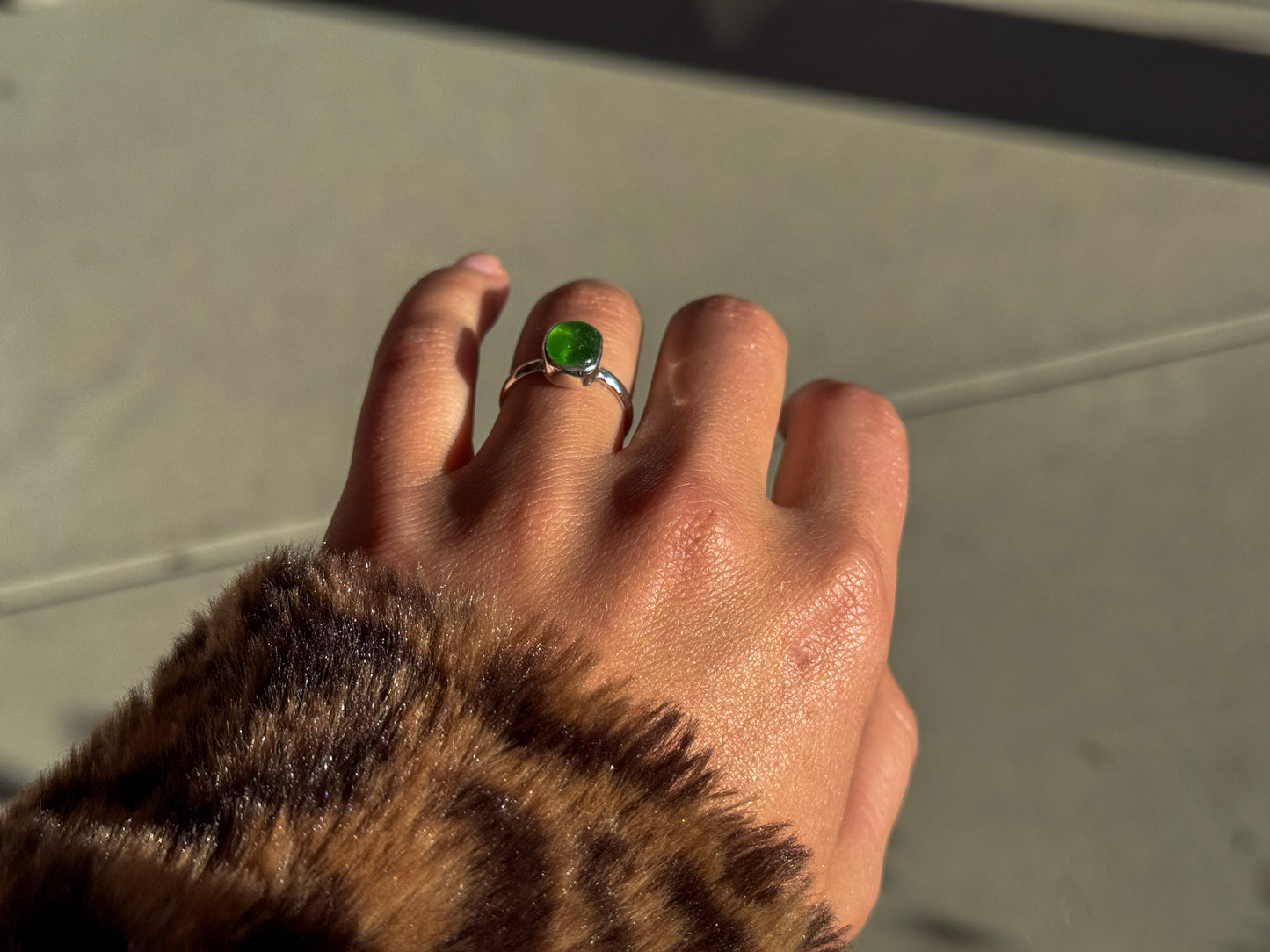 SIZE 6.5 SEAGLASS RING