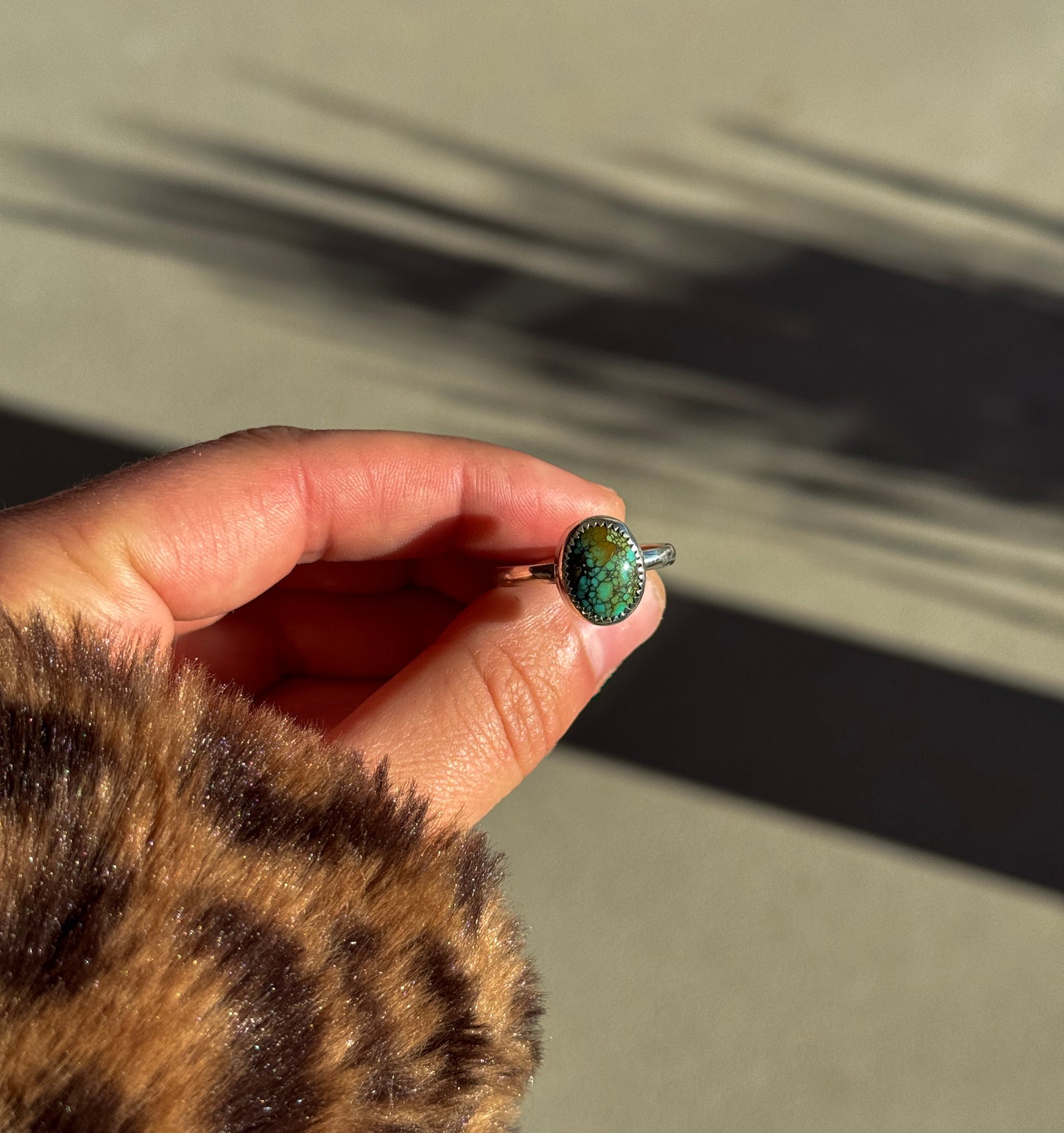 SIZE 10.5 GREEN TURQUOISE RING