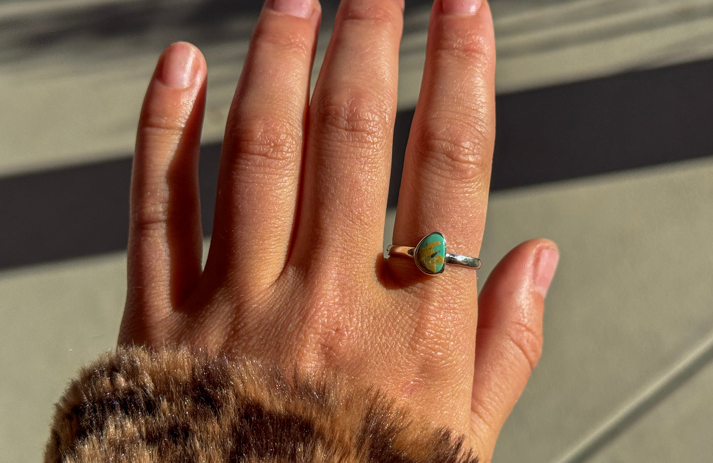 SIZE 9 TURQUOISE RING