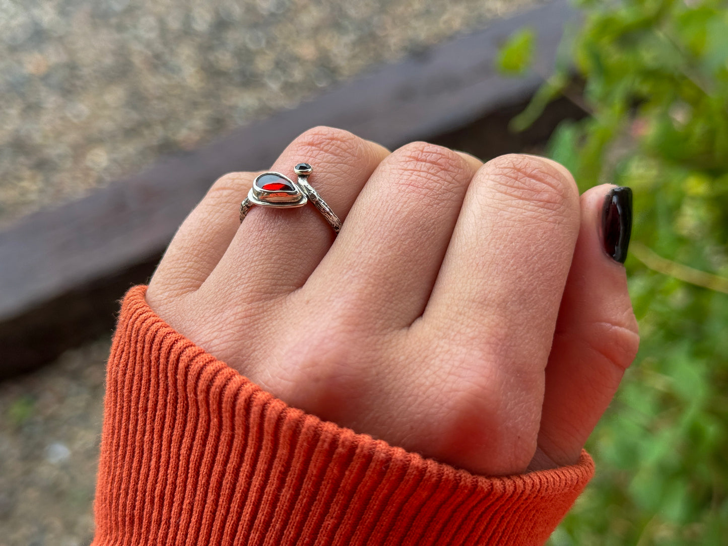 SIZE 6.5 GARNET + SPINEL RING