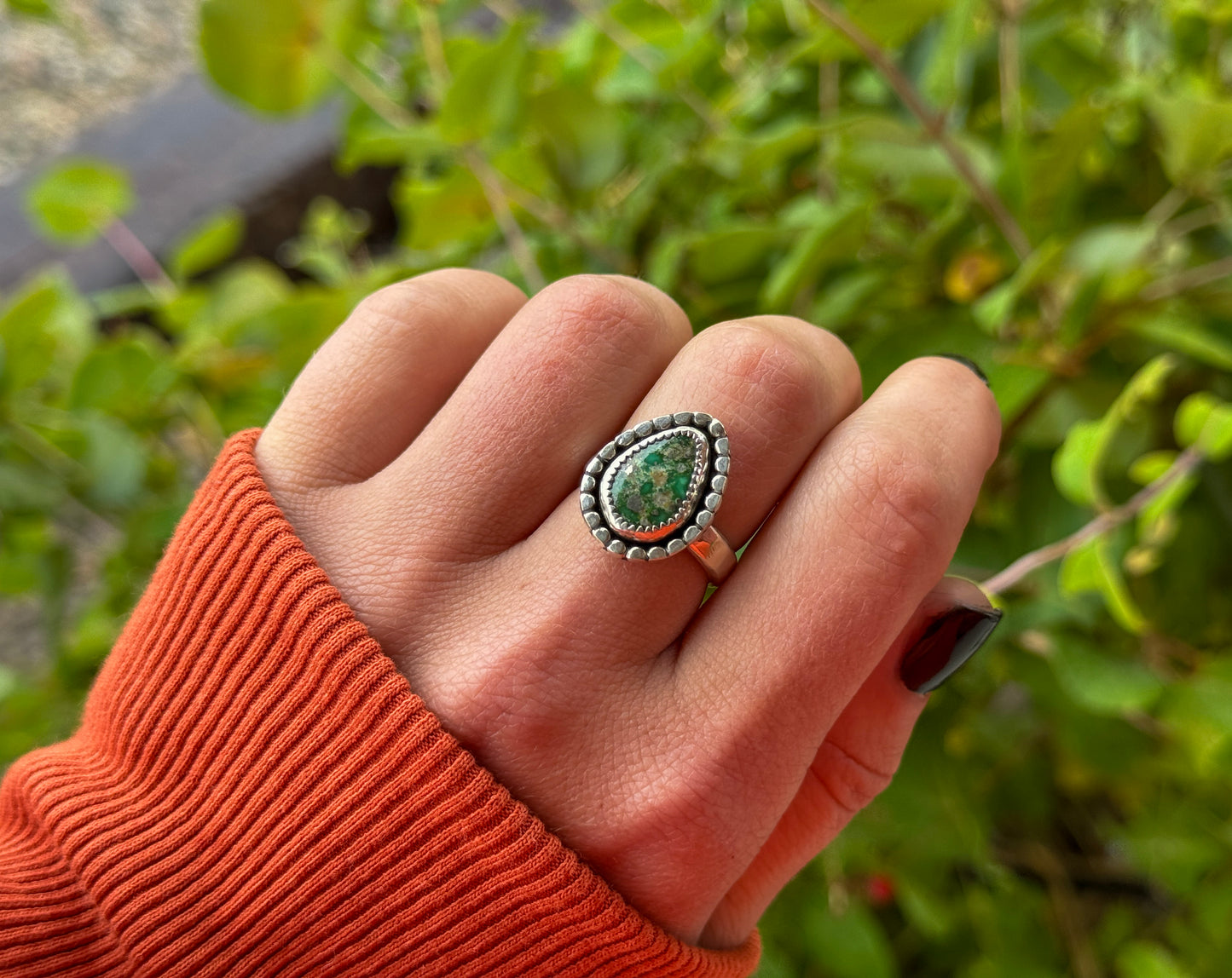 SIZE 7.5 GREEN SONORAN RING