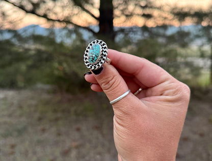 SIZE 7.5 TURQUOISE CHAIN RING