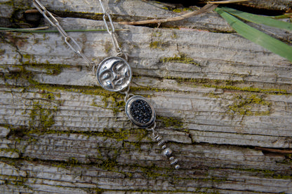 MOON DRUZY NECKLACE
