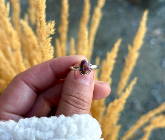 SIZE 6 PINK DAHLIA RING