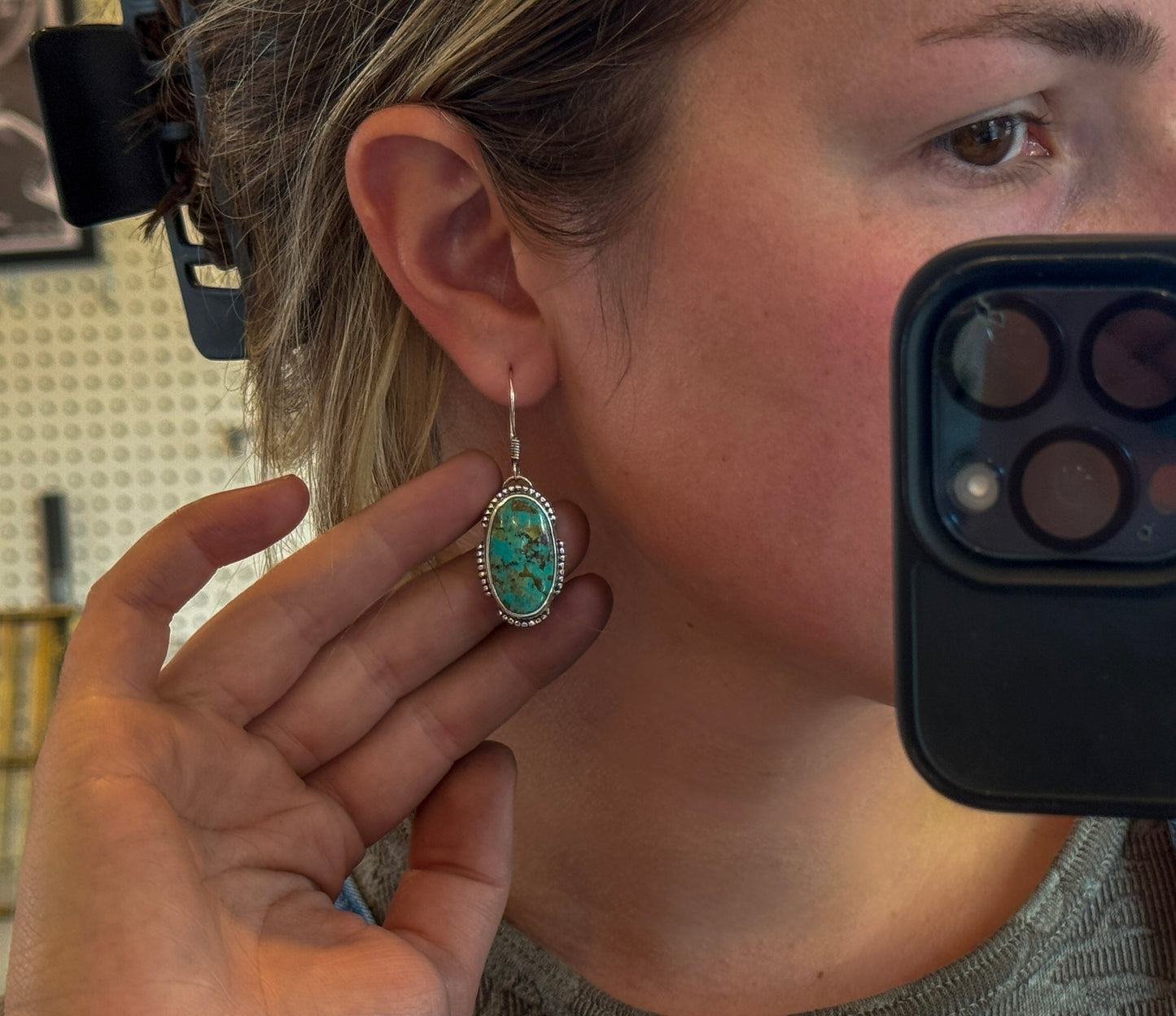 STATEMENT TURQUOISE EARRINGS