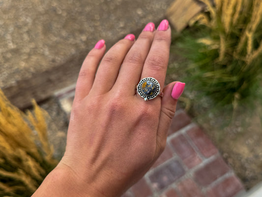 SIZE 11 BLANKET JASPER RING