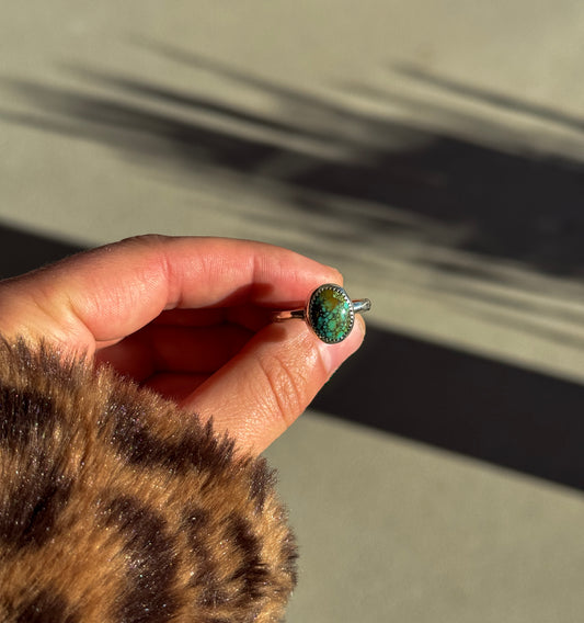 SIZE 10.5 GREEN TURQUOISE RING