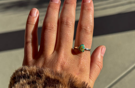 SIZE 9 TURQUOISE RING