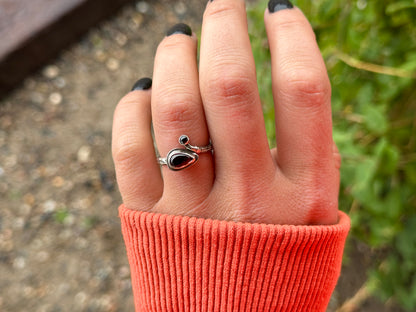 SIZE 6.5 GARNET + SPINEL RING