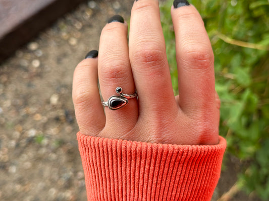 SIZE 6.5 GARNET + SPINEL RING
