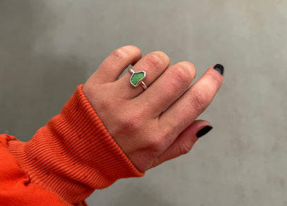 SIZE 7 SEAGLASS RING