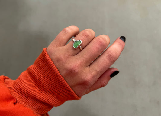 SIZE 7 SEAGLASS RING