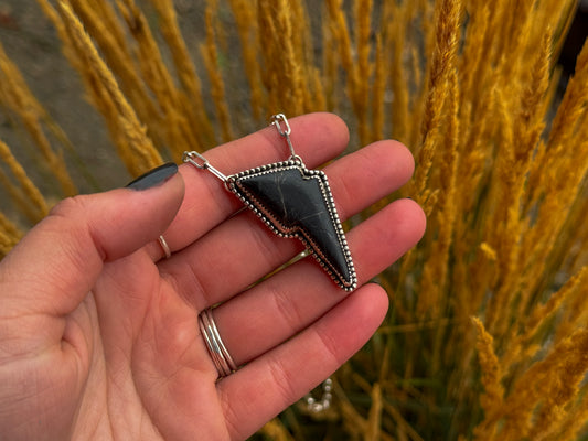 WHITE BUFFALO BOLT NECKLACE