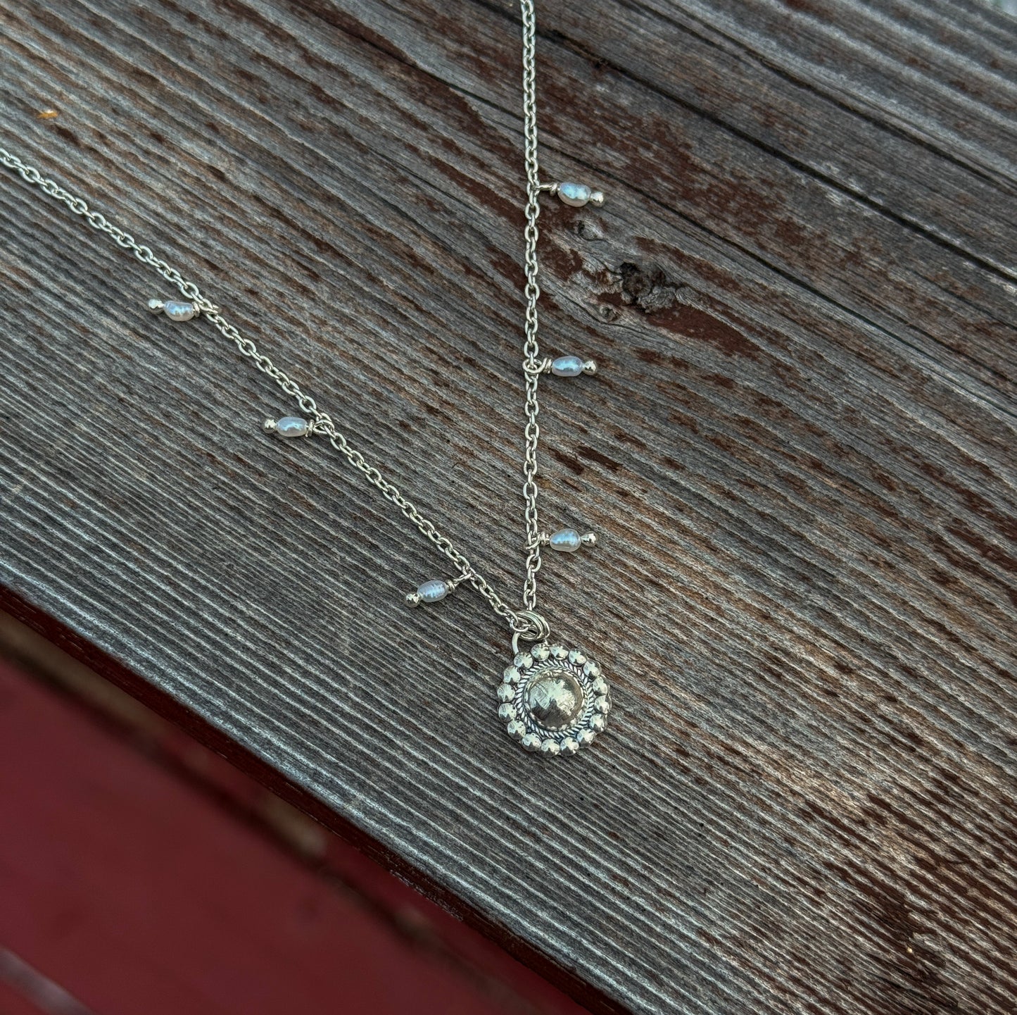 PEARL CONCHO NECKLACE